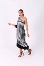 Black & White Sequin Dress