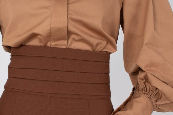 Espresso Elegance: High Waisted Trousers - Image 6