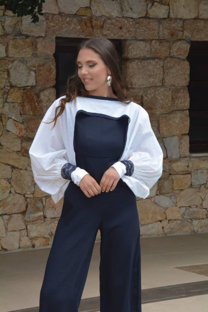 WHITE LINEN NECKLINE BOLERO - Image 4