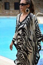ZEBRA V-NECLINE KIMONO - Image 4