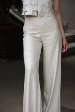 Laminato Linen Trousers - Image 2