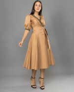 Espresso midi dress
