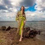 LAYLA Kimono with Green Details