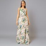 Altamira Long Dress One Shoulder with Elastic Top - Image 3