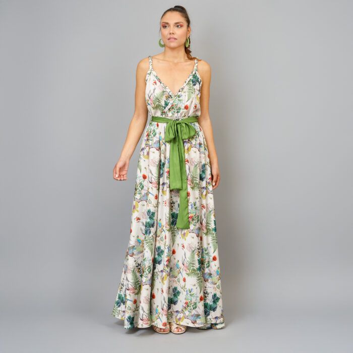 ALTAMIRA Long Skirt with Belt - Image 3