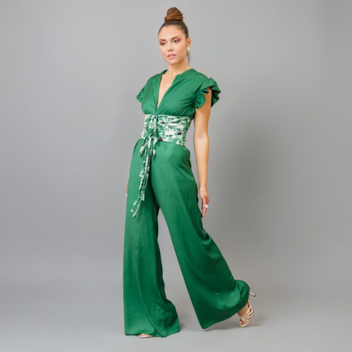 QUAKER PARROT Jumpsuit with Wide Belt - Image 3