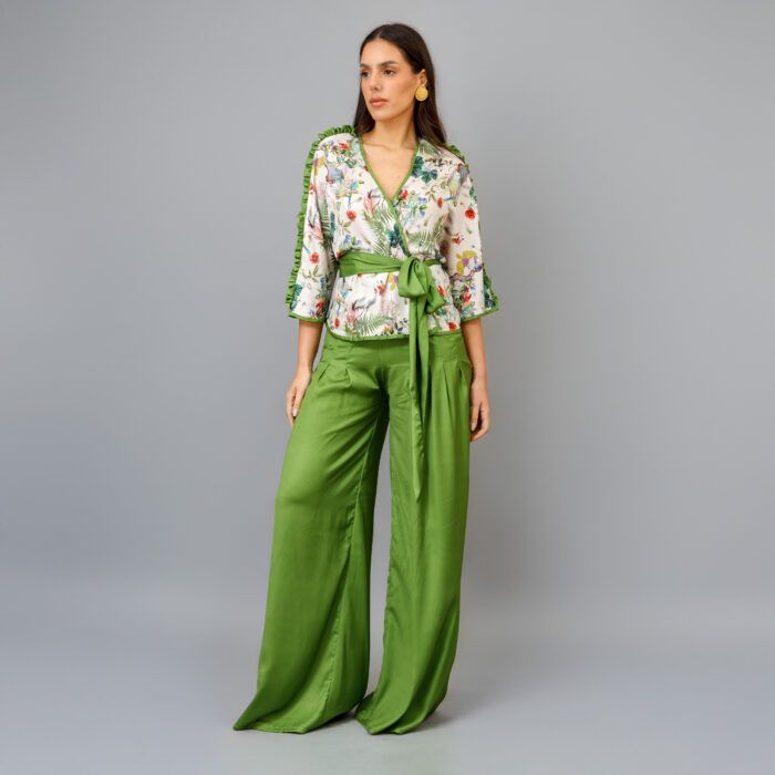 ALTAMIRA Wrap Top with Belt - Image 4