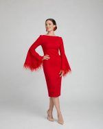 Scarlet Red Midi dress