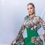 Green Spot Printed Blouse