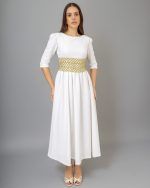 Golden Radiance white dress