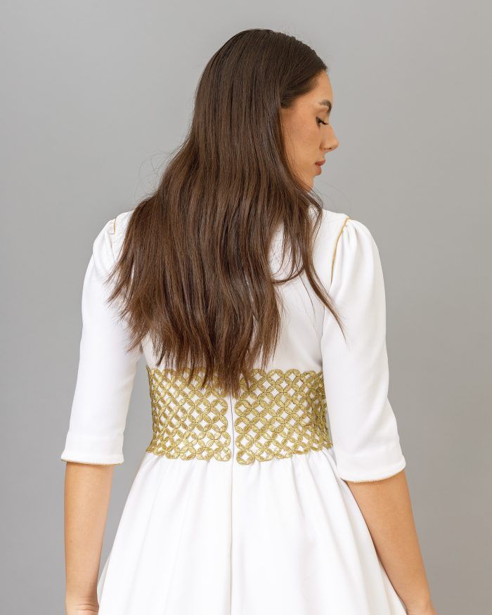 Golden Radiance white dress - Image 2