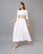Golden Radiance white dress - Image 3