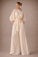 Sea Anemone Blouse with Puff  Sleeves - Image 2