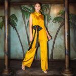 Gorgonian Sleeveless Blouse Black Bow - Image 3