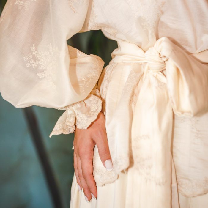 Sea Anemone Blouse with Puff  Sleeves - Image 3