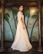 Sea Anemone Long Skirt Side Tie