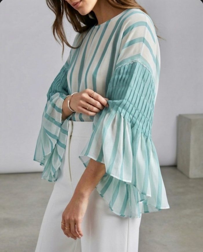 Nerida Blouse Pleated Sleeve - Image 2