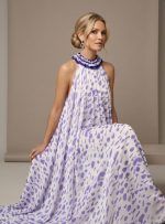 Amethyst Flow Silk Dress