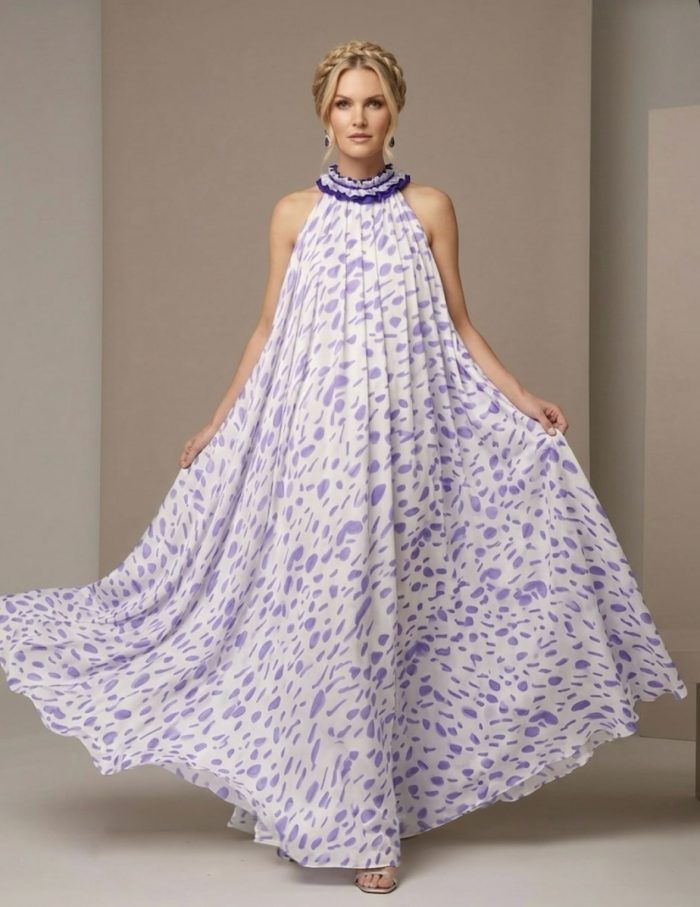 Amethyst Flow Silk Dress - Image 2