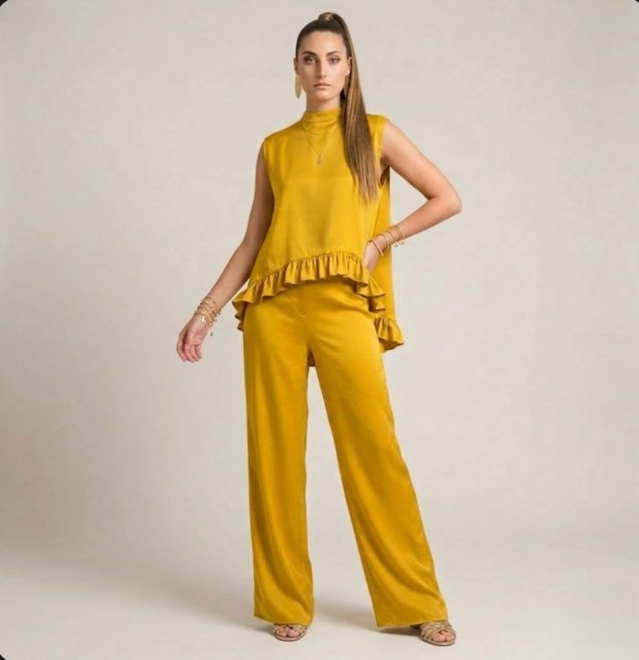 Gorgonian Mustard Blouse - Image 4