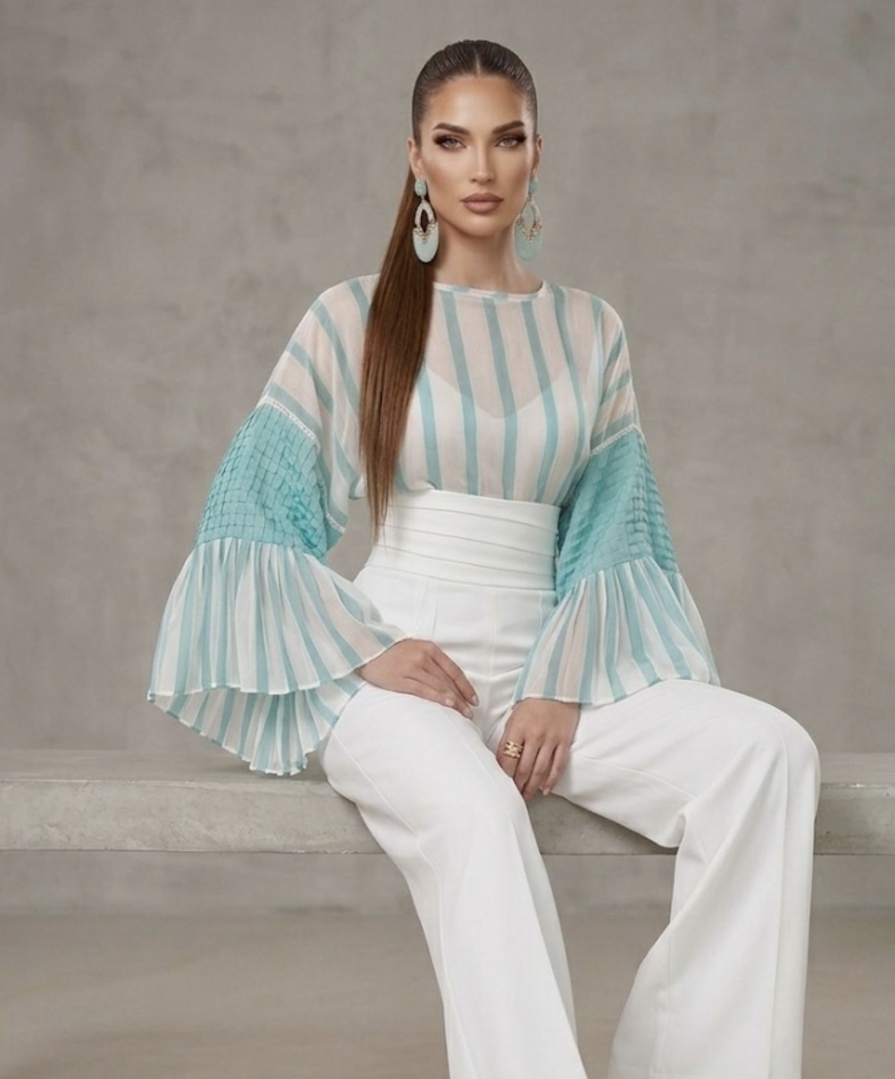 Screenshot Nerida Blouse Pleated Sleeve - Image 1