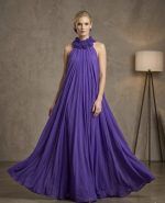 Royal Silk Blue-Purple Dress