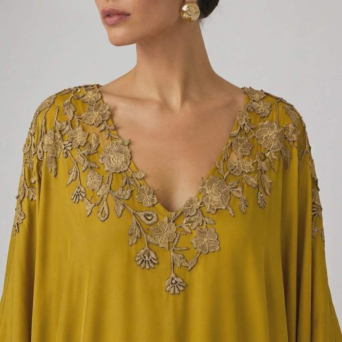 Golden Bloom Kaftan - Image 2