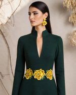 OLIVINE Wool Dress - Image 2
