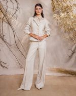 Pinstripe Tailored Blazer