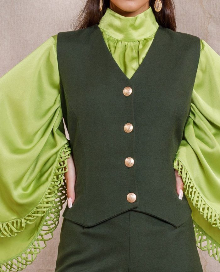 OLIVINE Wool Vest - Image 2