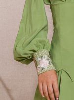 OLIVINE Embroidered Cuff Shirt - Image 2