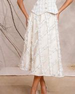 Handmade Frayed Lattice  Skirt - Image 2