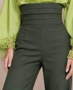 OLIVINE Hight Waisted Trousers - Image 2