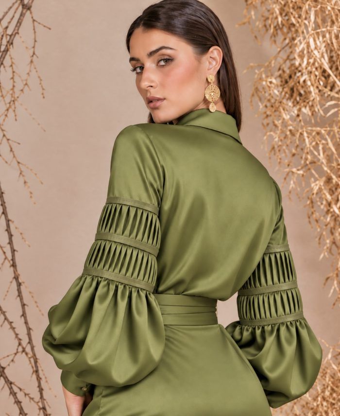 OLIVINE Silk Jumpsuit - Image 2